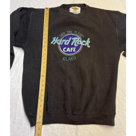 Vintage Hard Rock Cafe Atlanta Men’s Crewneck Sweatshirt Size Medium Made In USA - Picture 6 of 9